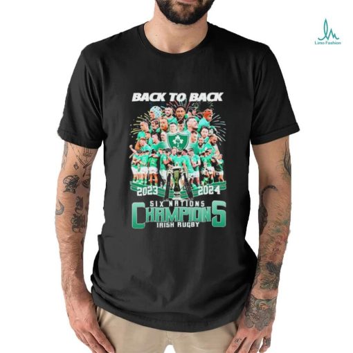 Back To Back 2023 2024 Six Nations Champions Irish Rugby Shirt