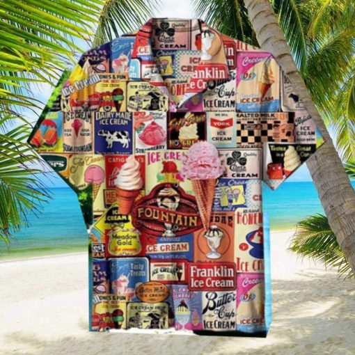 Back To The Old Days Ice Cream A Nickel Hawaiian Shirt Impressive Gift