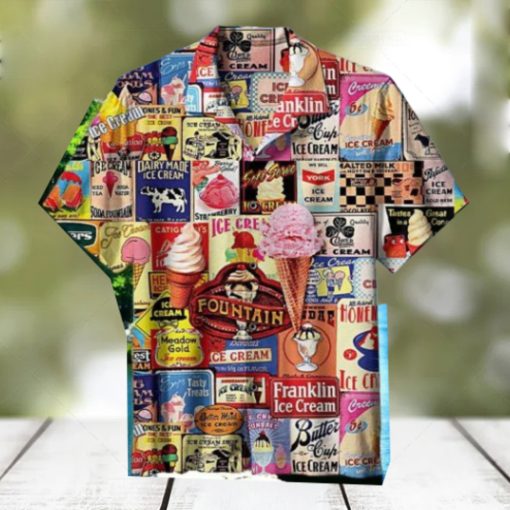 Back To The Old Days Ice Cream A Nickel Hawaiian Shirt Impressive Gift