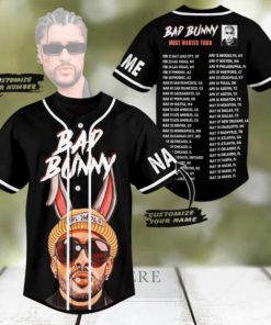 Bad Bunny Most Wanted Tour Custom Baseball Jersey