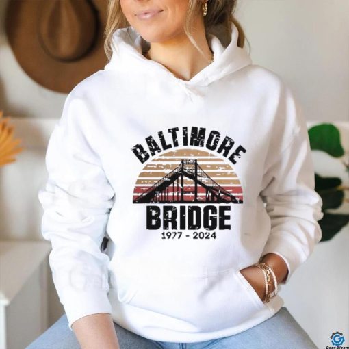 Baltimore Bridge Collapse Stay Strong Francis Scott Key 1977 2024 Vintage Shirt