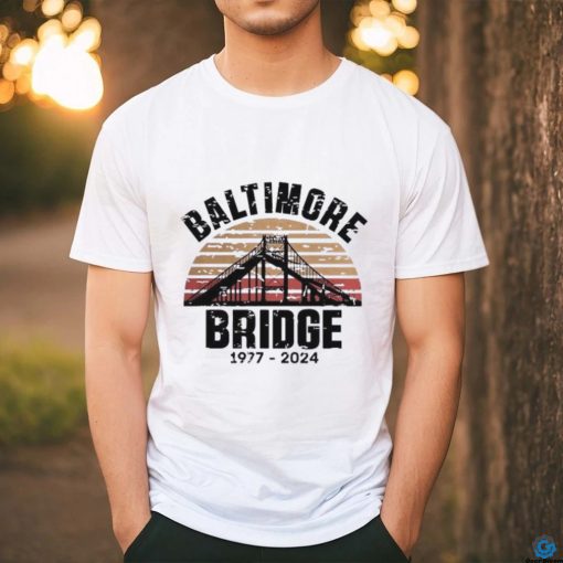 Baltimore Bridge Collapse Stay Strong Francis Scott Key 1977 2024 Vintage Shirt