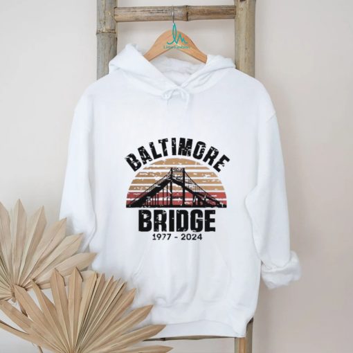 Baltimore Bridge Collapse Stay Strong Francis Scott Key 1977 2024 Vintage Shirt