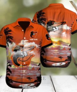 Baltimore Orioles Custom Name Unique Full Printing Hawaiian Shirt