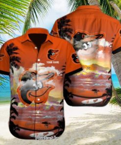 Baltimore Orioles Custom Name Unique Full Printing Hawaiian Shirt