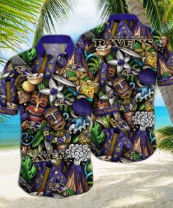 Baltimore Ravens NFL Flower Hawaii Shirt And Tshirt For Fans