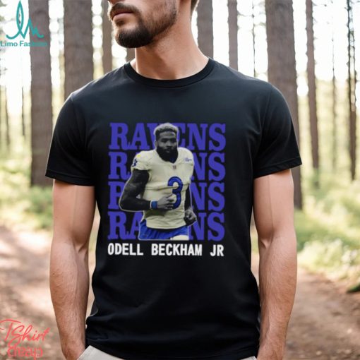Baltimore Ravens Odell Beckham Jr 3 American football wide receiver T Shirt