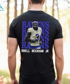 Baltimore Ravens Odell Beckham Jr 3 American football wide receiver T Shirt
