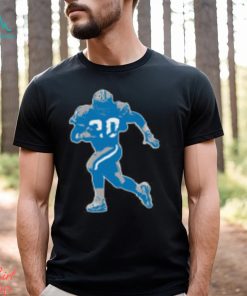 Barry Sanders silhouette art T Shirt