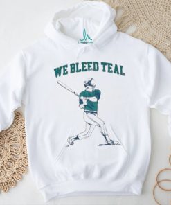 Barstool U We Bleed Teal New T Shirt
