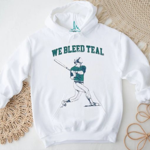 Barstool U We Bleed Teal New T Shirt