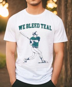 Barstool U We Bleed Teal New T Shirt