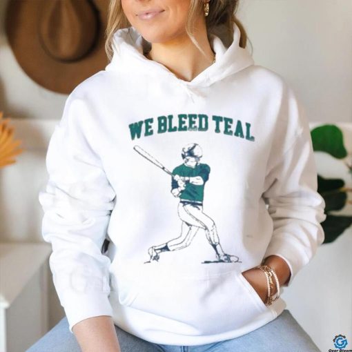 Barstool U We Bleed Teal New T Shirt