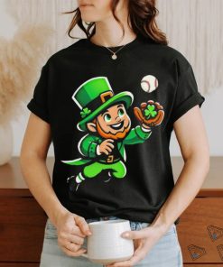 Baseball Leprechauns Catcher Saint PaddyS Shamrock Irish Cool Shirt
