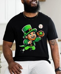 Baseball Leprechauns Catcher Saint PaddyS Shamrock Irish Cool Shirt