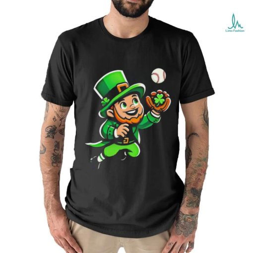 Baseball Leprechauns Catcher Saint PaddyS Shamrock Irish Cool Shirt