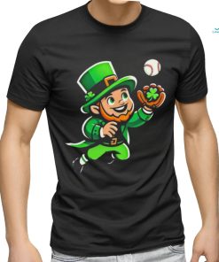 Baseball Leprechauns Catcher Saint PaddyS Shamrock Irish Cool Shirt