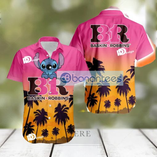 Baskin Robbins Stitch Tropical Hawaiian Shirt Gift For Men And Women