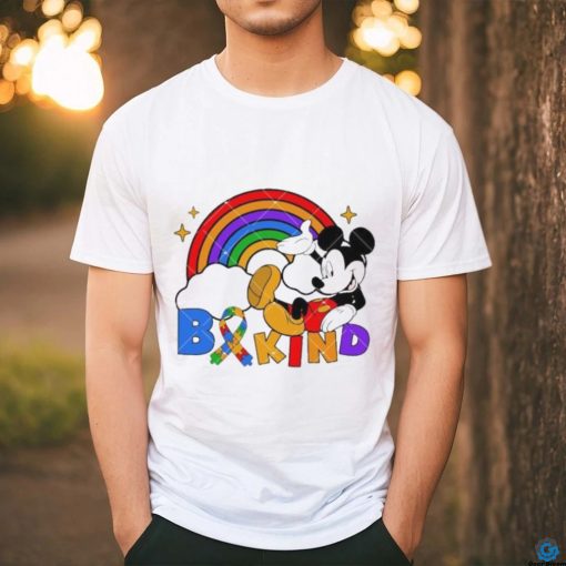 Be Kind Mouse Autism Ribbon Puzzle Piece Autism Acceptance shirt