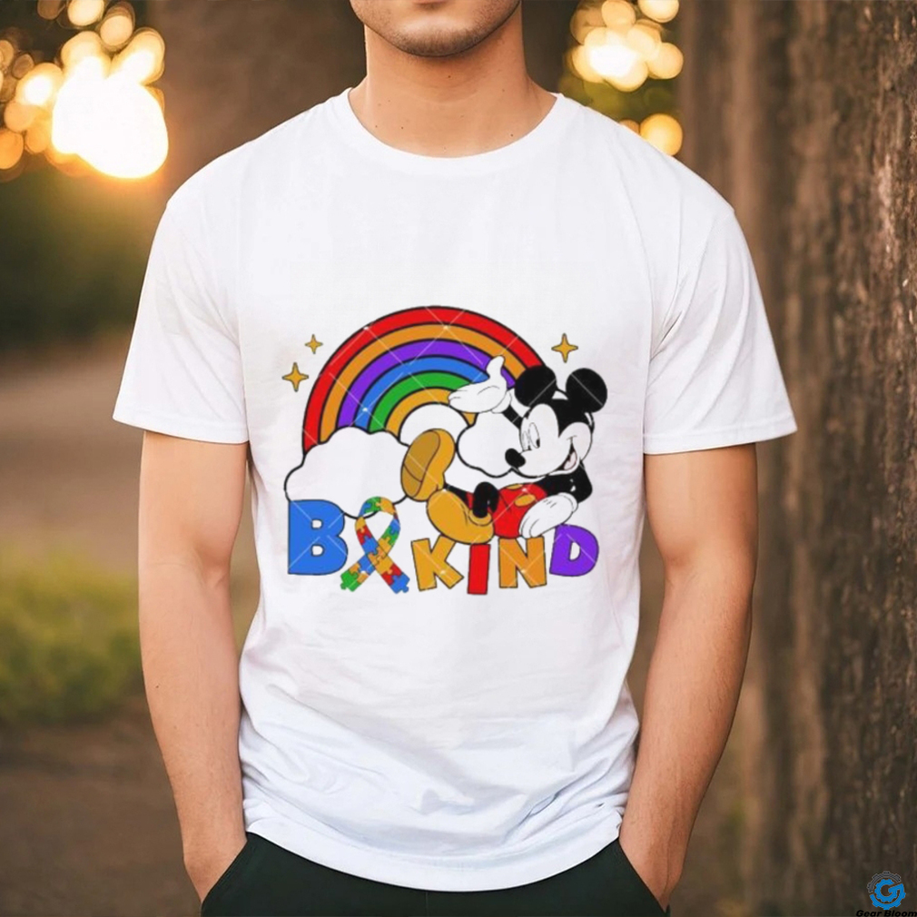Be Kind Mouse Autism Ribbon Puzzle Piece Autism Acceptance shirt Be Kind Mouse Autism Ribbon Puzzle Piece Autism Acceptance shirt