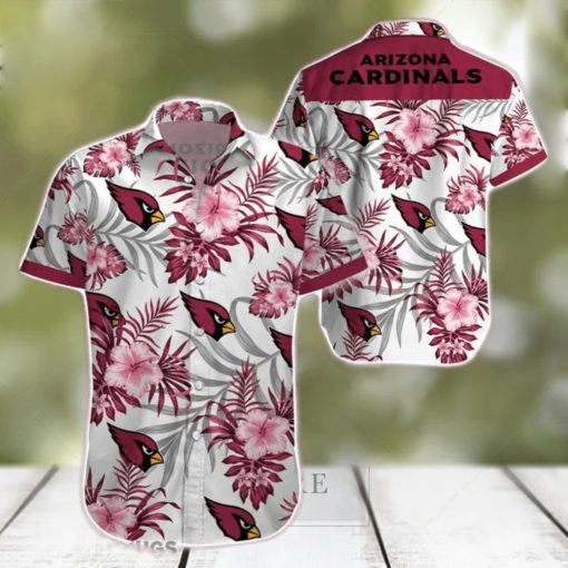 Beach Shirt Arizona Cardinals 3D Printing Hawaiian Shirt NFL Shirt For Fans