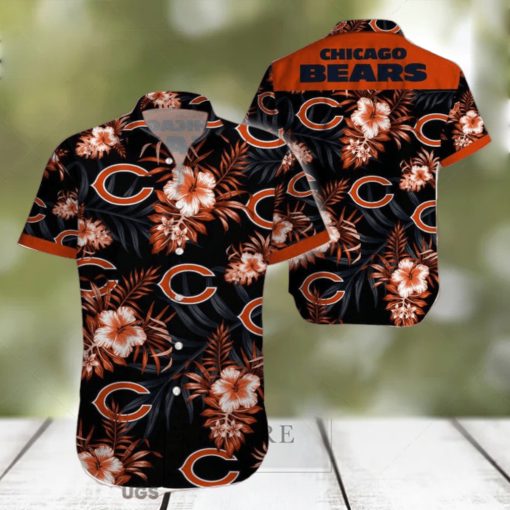 Beach Shirt Chicago Bears 3D Printing Hawaiian Shirt NFL Shirt For Fans