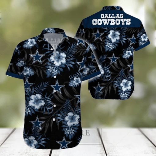 Beach Shirt Dallas Cowboys Tropical 3D Hawaiian Shirt Big Fans Gift