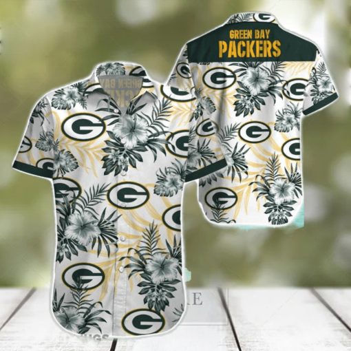 Beach Shirt Green Bay Packers 3D Printing Hawaiian Shirt NFL Shirt For Fans