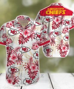 Beach Shirt Kansas City Chiefs Tropical 3D Hawaiian Shirt Big Fans Gift