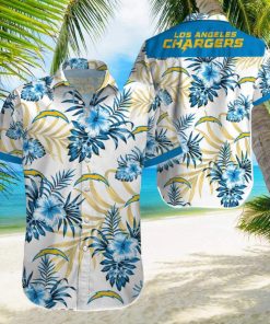 Beach Shirt Los Angeles Chargers 3D Printing Hawaiian Shirt NFL Shirt For Fans