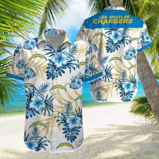 Beach Shirt Los Angeles Chargers 3D Printing Hawaiian Shirt NFL Shirt For Fans