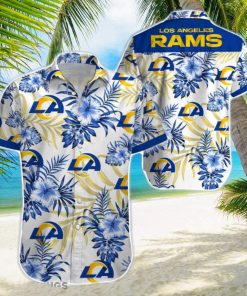 Beach Shirt Los Angeles Rams 3D Printing Hawaiian Shirt NFL Shirt For Fans