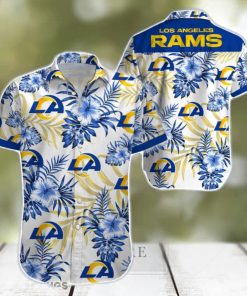 Beach Shirt Los Angeles Rams 3D Printing Hawaiian Shirt NFL Shirt For Fans