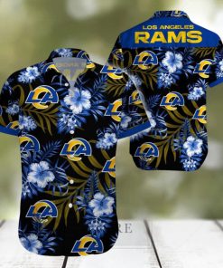 Beach Shirt Los Angeles Rams Tropical 3D Hawaiian Shirt Big Fans Gift