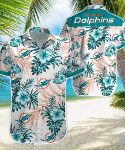 Beach Shirt Miami Dolphins 3D Printing Hawaiian Shirt NFL Shirt For Fans