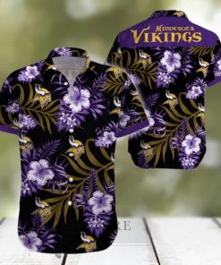 Beach Shirt Minnesota Vikings 3D Printing Hawaiian Shirt NFL Shirt For Fans