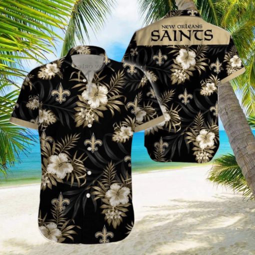 Beach Shirt New Orleans Saints Tropical 3D Hawaiian Shirt Big Fans Gift