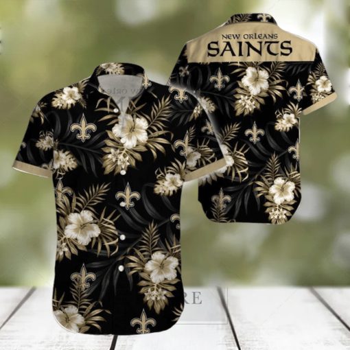 Beach Shirt New Orleans Saints Tropical 3D Hawaiian Shirt Big Fans Gift