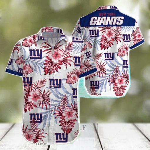 Beach Shirt New York Giants 3D Printing Hawaiian Shirt NFL Shirt For Fans