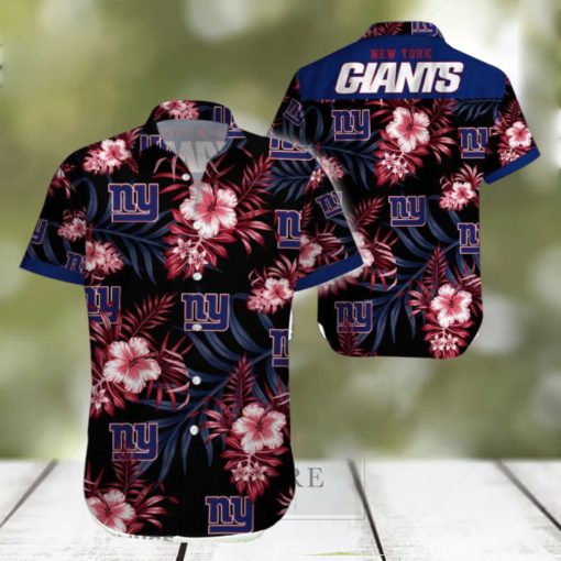 Beach Shirt New York Giants Tropical 3D Hawaiian Shirt Big Fans Gift