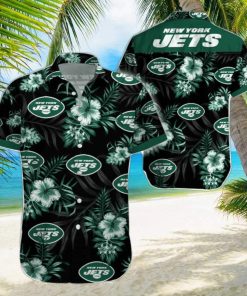 Beach Shirt New York Jets Tropical 3D Hawaiian Shirt Big Fans Gift