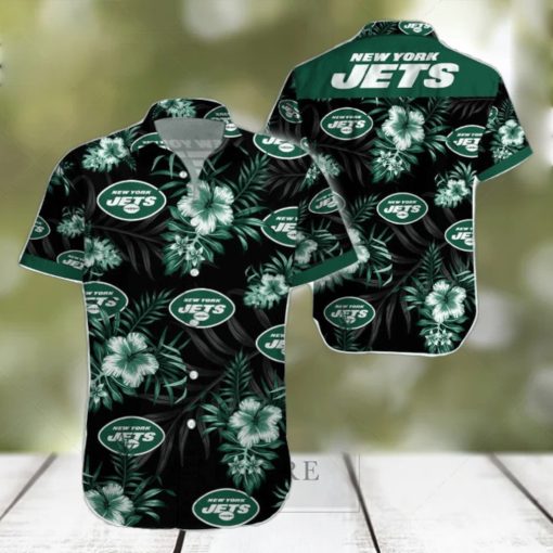 Beach Shirt New York Jets Tropical 3D Hawaiian Shirt Big Fans Gift