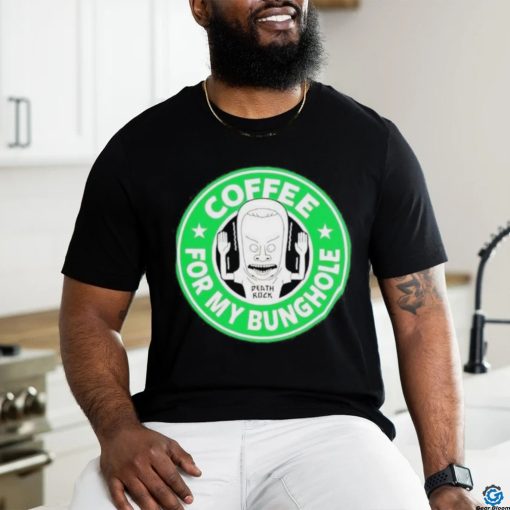 Beavis And ButHead Coffee For My Bunghole Logo T Shirt