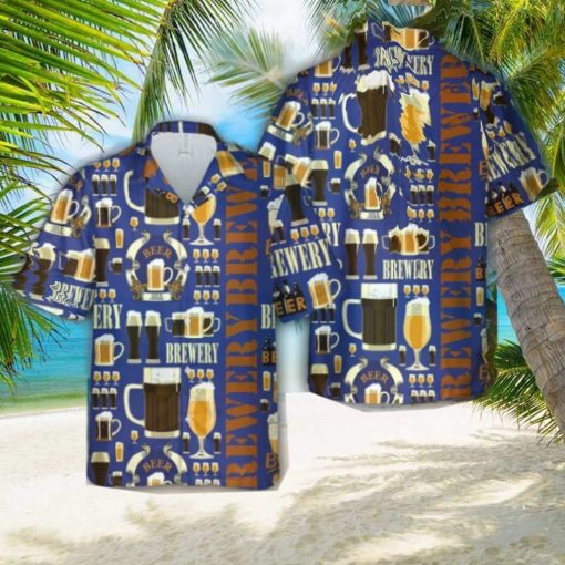 Beer Brewery Glasses Hawaiian Shirt Beach Shirt For Men Women