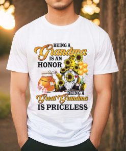 Being A Grandma Is An Honor Being A Great Grandma Is Priceless Gnome T Shirt