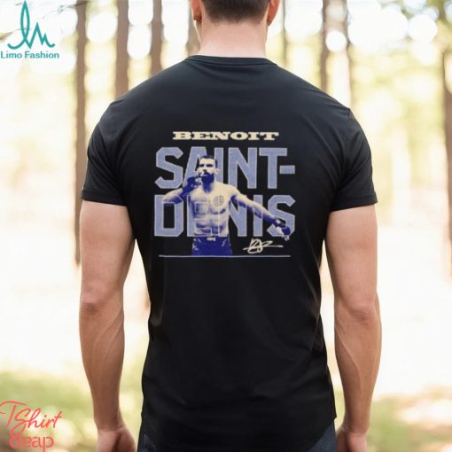 Benoit Saint Denis Ufc Bitmap Retro Signature T Shirt