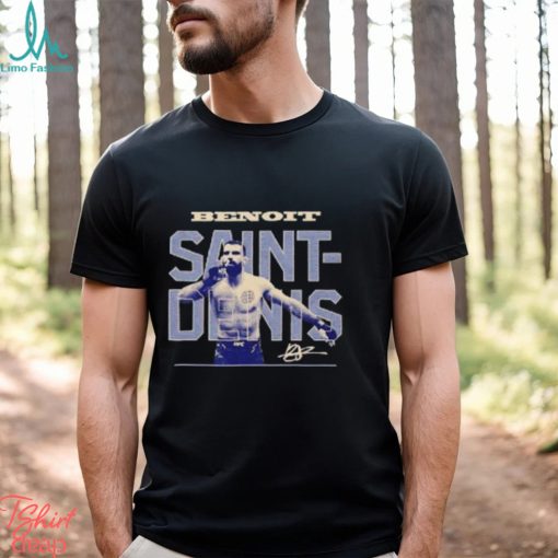 Benoit Saint Denis Ufc Bitmap Retro Signature T Shirt