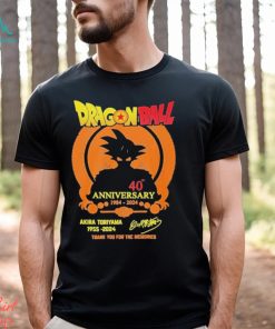 Best Rip Akira Toriyama 1955 2024 Dragon Ball Thank You For The Memories Signatures T shirt