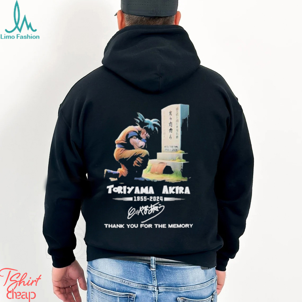 Best Toriyama Akira 1955 2024 Thank You For The Memory Signature T shirt Best Toriyama Akira 1955 2024 Thank You For The Memory Signature T shirt
