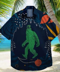 Bigfoot Sasquatc on St. Patrick day Hawaiian Shirt